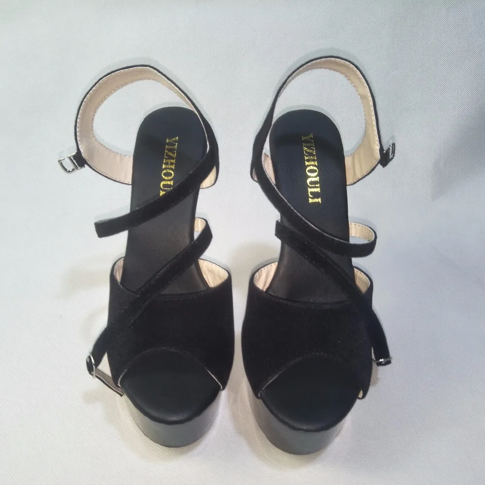 Lovely princess party with 15CM, high-heeled sandals, high heels, sexy dancing shoes