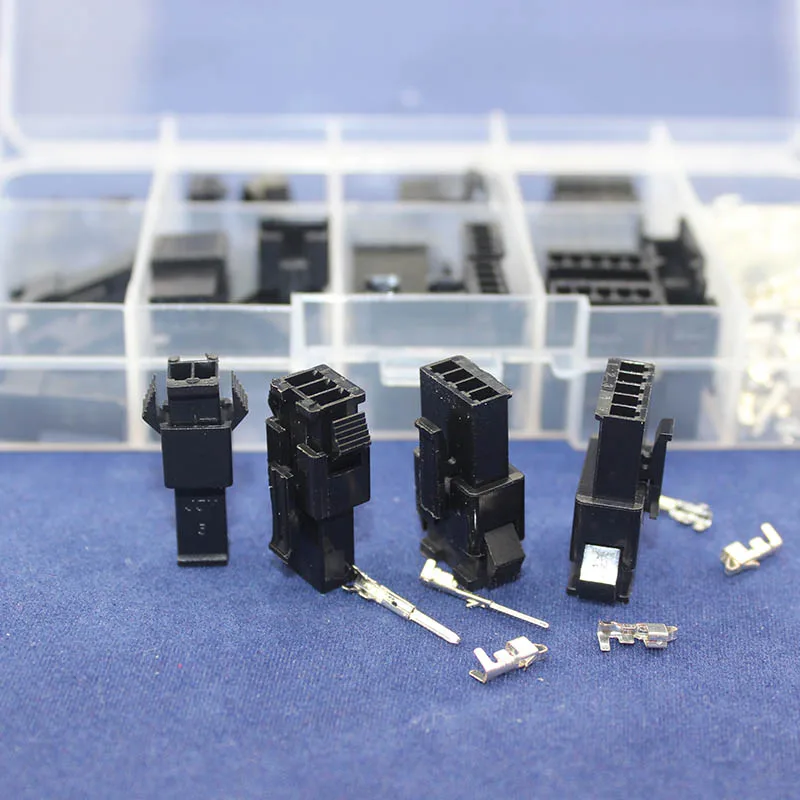 SM2.54 наборы 20 комплектов в коробке 2p 3p 4p 5p 2,54 мм Шаг женский и мужской коннектор соединители адаптер