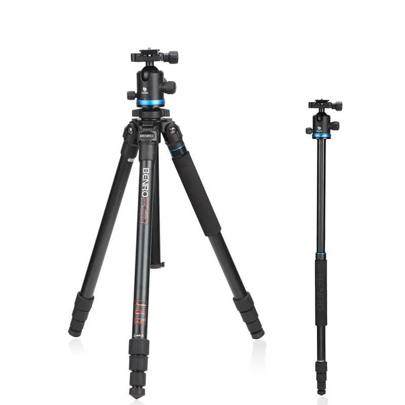 

DHL Free Shipping BENRO AF28+ Portable Aluminium Tripod For Camera Reflexed Travel Monopod Carrying Bag Max Loading 12kg