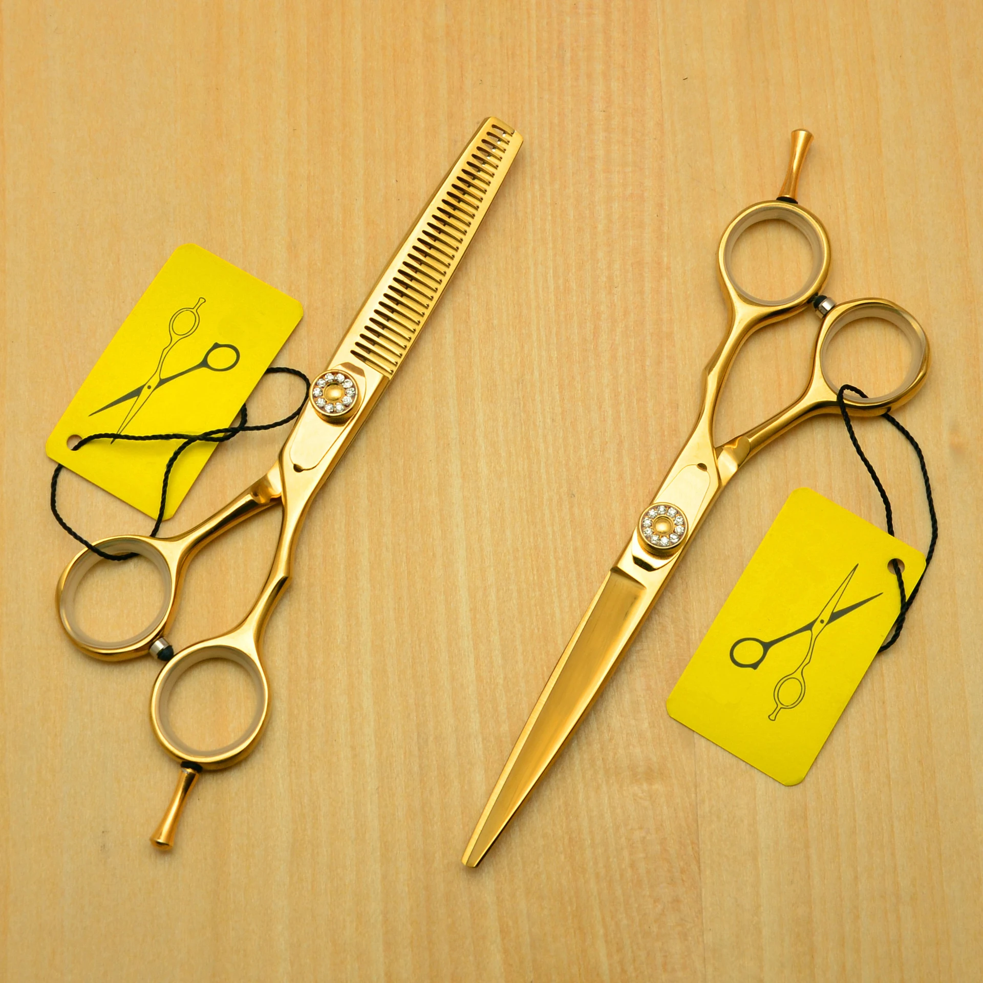 Professional Barber Hair Cutting Thinning Scissors Luxury Rhinstone