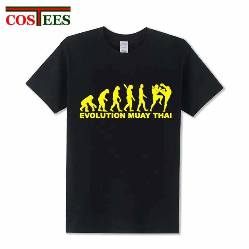 Футболка Evolution Ultimate Fighting Muay Thai hardcore Fight футболка Забавный хлопковый топ MMA BJJ