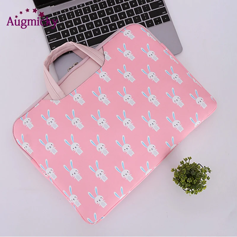 Augmick Laptop Bag Case for Macbook Air Pro 13 14 15 Zipper Bags Carry Pouch Cover for Asus Lenovo handsel Same color power pack