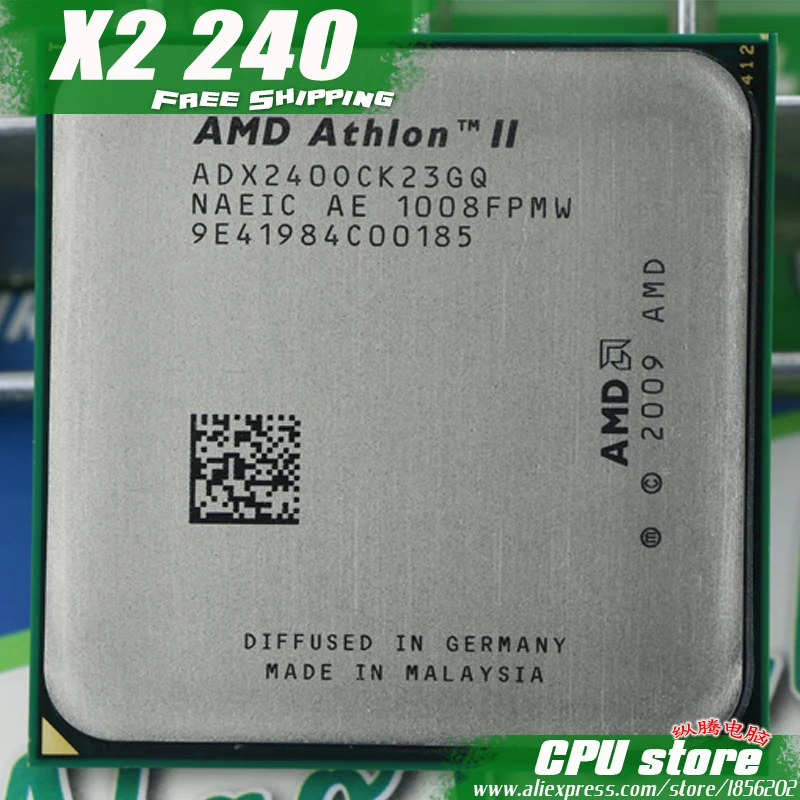 Процессор AMD Athlon II X2 240 cpu(2,8 ГГц/2 м/2000 ГГц) Socket am3 am2+ 938 pin, есть, Продаем X2 245 cpu