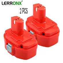 LERRONX 2 шт. 18 в 2.0Ah NI-CD аккумуляторная батарея Замена для Makita электроинструментов UB181D ML180 SC190DWDE 4334D 5026DB батарея