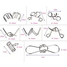 Девять последовательных обучения образования металлические Развивающие Детские обучающие игрушки девять взаимосвязанных звеньев Китайская головоломка