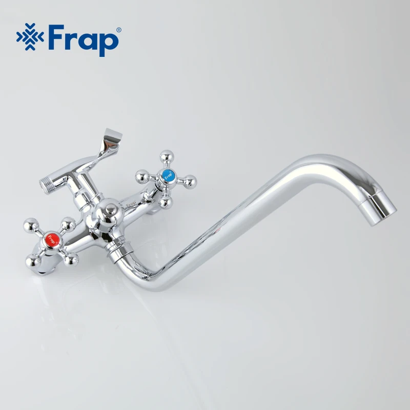 Frap настенный душевой набор ручной душ ванная комната двойная ручка двойное отверстие смеситель для душа с 36 см носиком F2619