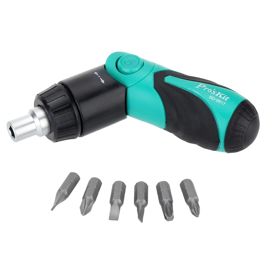 

High Quality SD-9817 Multi-functional 6 In 1 Ratchet Screwdriver Set Repair Tool Kit