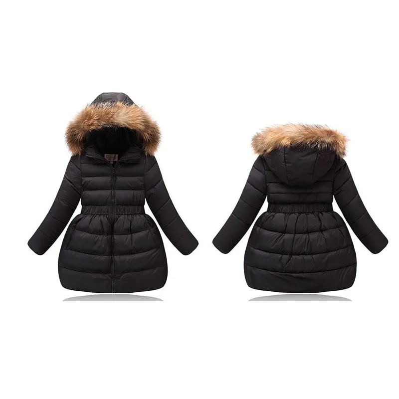 LAKAKSTY/зимнее детское пуховое пальто для девочек модная длинная куртка с поясом розового, красного и черного цвета Верхняя одежда для детей теплая одежда с капюшоном