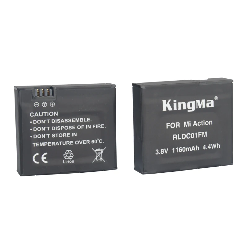 Аккумулятор KingMa для Xiaomi mijia 4k 2 шт. + зарядное устройство с двумя аккумуляторами