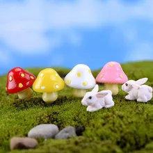 Миниатюрные грибы сказочные садовые украшения для дома