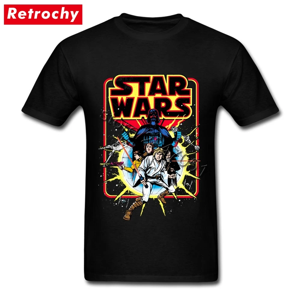 Vintage Print Vintage Star Wars Shirt Men Tee Shirts Men's Personality