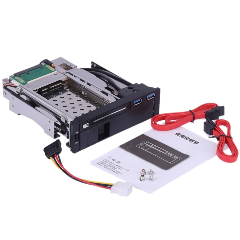  Nuevo Dual Bay 35 pulgadas + 25 pulgadas Sata Iii Disco Duro Hdd Ssd bandeja Caddy móvil interno Ra