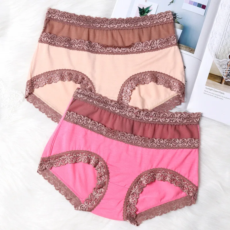 Luckymily Women's briefs Comfortable Cotton High Waist Body Shaper Briefs Panties Women Sexy Underwear Lingeries Thongs Tangas