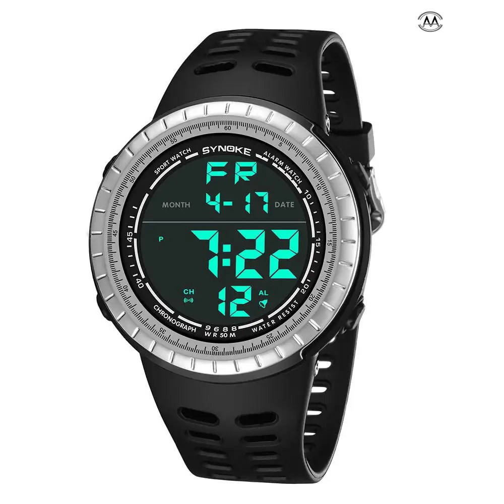 

SYNOKE Multi-Function 50M Waterproof Watch LED Digital Double Action Watch Sport Watch Digital Watch Relogio Digital Relogio