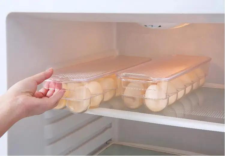 14 сетка 12 Сетка Прозрачный Акриловый Холодильник для хранения яиц держатель Органайзер лоток свежий пластиковый контейнер для яиц для кухни