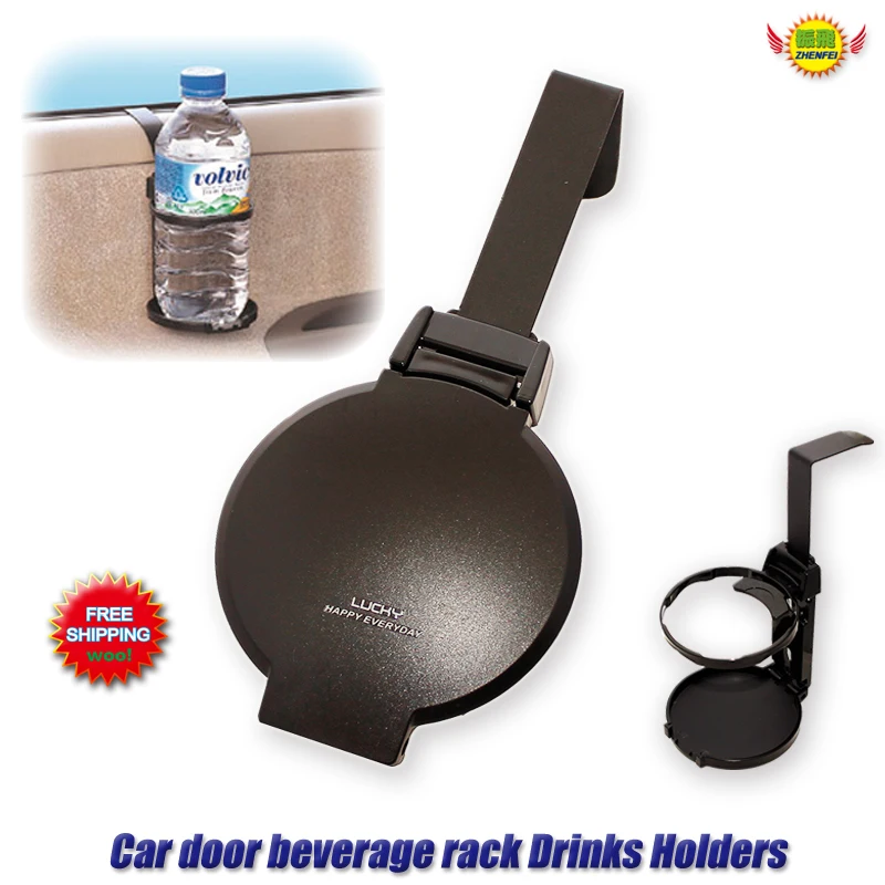 

Car truck black on the side of the door drink holder Cup holder debris racks Water Bottle Can Folding Multi-function