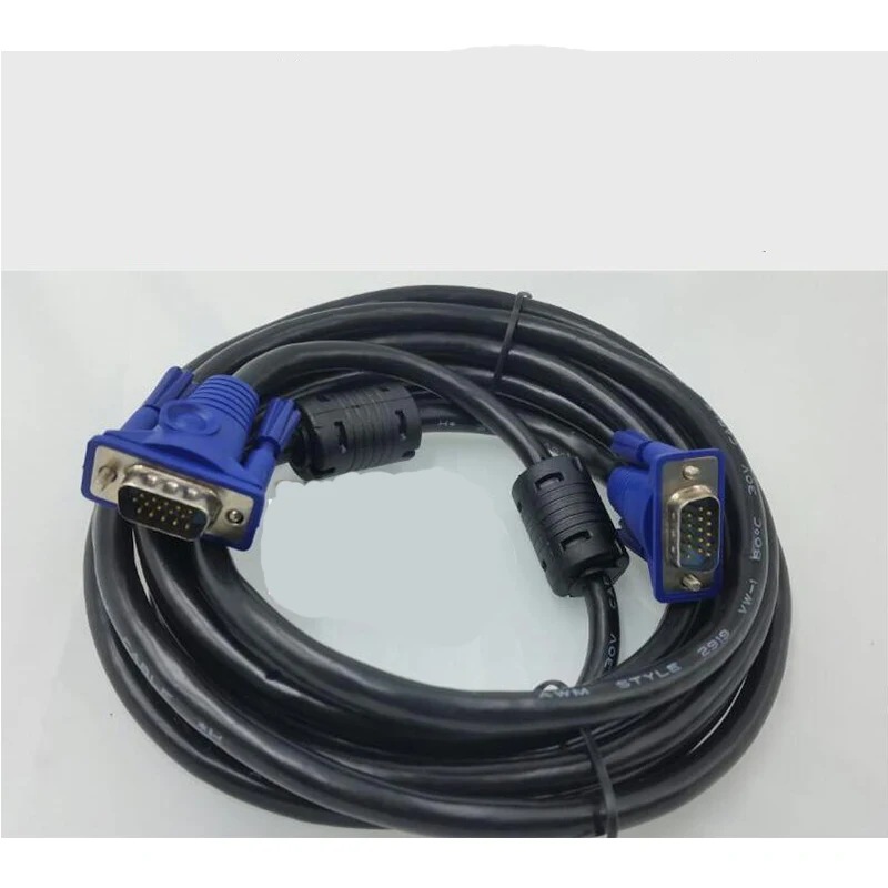 10 м VGA кабель 3 + 6 мужчинами позолоченные данные кабели HD Ful Медь проводной 15PIN для
