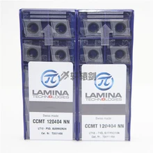 CCMT120404-NN LT10 10 шт. CCMT120408 NN LT10 пластинки PVD расточка токарный станок большой односторонняя CNC токарная обработка inser