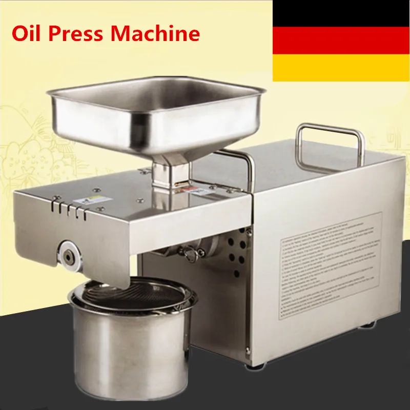 

Shipping From Germany 110V/220V Cold/Heat Commercial Oil Press Machine Coconut Almond Seeds Squeeze Oil Machine Extractor