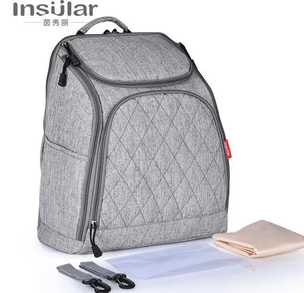

insular baby care stroller diaper backpack large capacity Diaper Bags infant nappy changing stuff organizer mother maternity bag