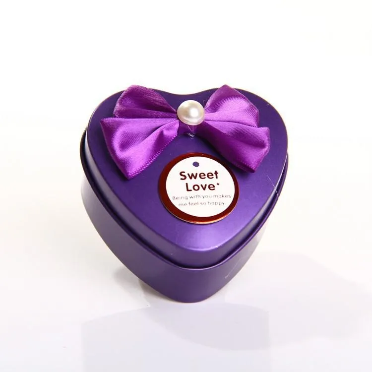 Европейский стиль в форме сердца жестяная коробка для конфет с бантом-бабочкой свадебные любимые коробки шоколад сладости Подарочная коробка Рождественская подарочная коробка