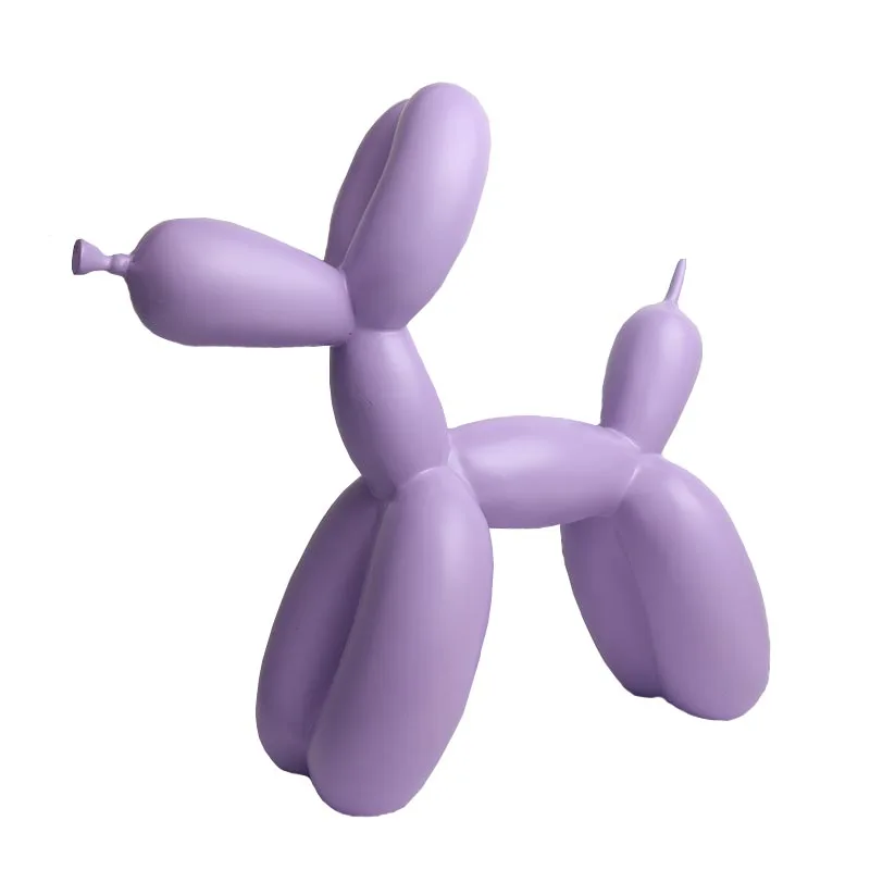 purple Лидер продаж, скандинавские изделия из смолы, воздушный шар, скульптура, собака, современный минимализм, украшение дома, статуя животного, Креативные Свадебные подарки - Цвет: purple