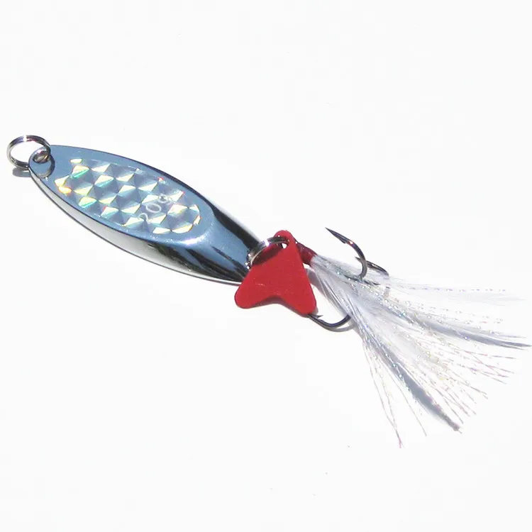 

Cheap Fishing Lure China Metal Spoon Bait Sliver Color Carp Fishing Lure 7g 10g 15g 20g