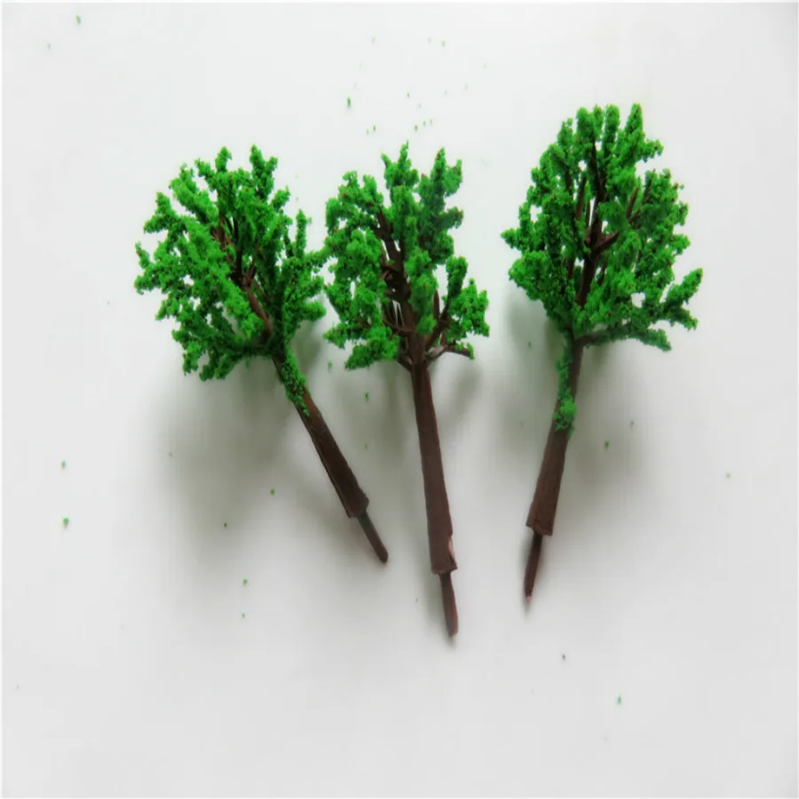 new architecture 3d scale artificial plastic model  green tree  layout117