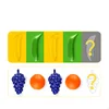 Simulación de fruta MODELO DE vegetal para niños, juego de comida de plástico para el hogar, clasificación de color, Educación Temprana, juego de rompecabezas ► Foto 3/5
