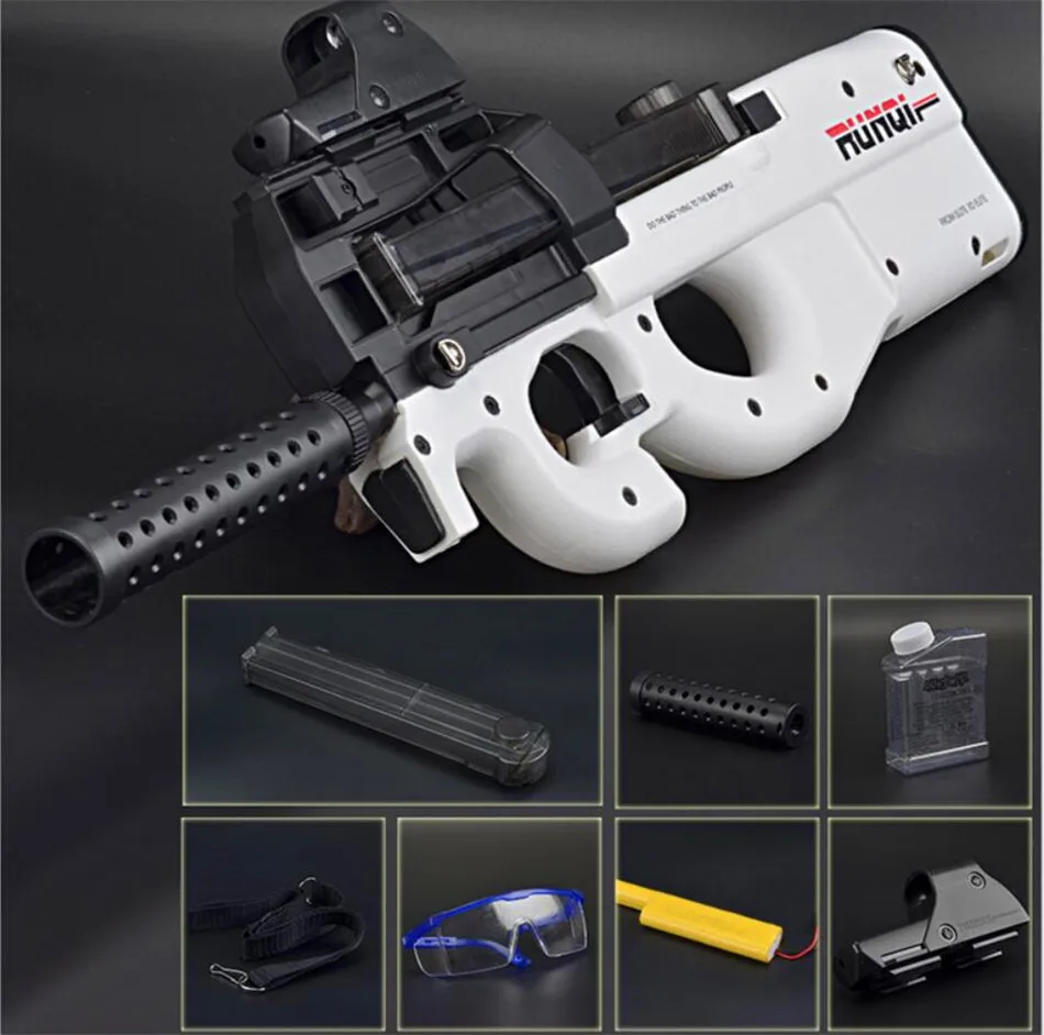 Live CS P90 Electric Toy Gun Orbeez Paintball Assault Snipe Weapon Soft Water Bullet Pistol with bullets Toys  Boy Weapons toys