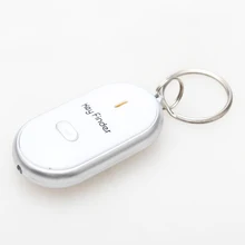 A Ausuky New Wireless Anti lost Alarm Child Bag Wallet Key Finder With LED Light White