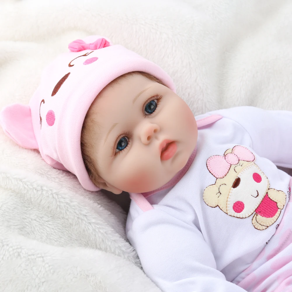 npkdoll 55cm soft silicone doll reborn baby 22 toy for girls newborn