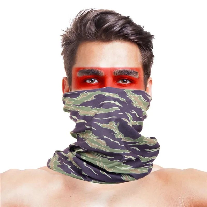 60 цветов многофункциональные шарфы-банданы полиэстер военный камуфляж для лица маска ветрозащитная Шея теплые шарфы-повязки - Цвет: 021