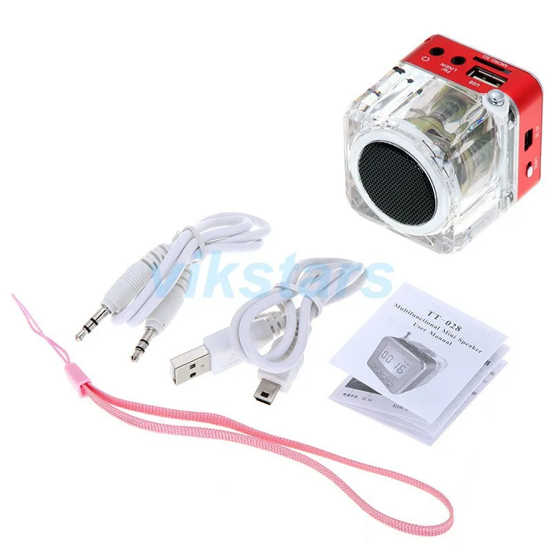 REDAMIGO Multi-Colors Loud speaker LED Display Portable Speaker TF card Mini Speaker USB FM Radio for IPHONE/IPAD/IPOD SP028S REDAMIGO Multi-Colors Loud speaker LED Display Portable Speaker TF card Mini Speaker USB FM Radio for IPHONE/IPAD/IPOD SP028S