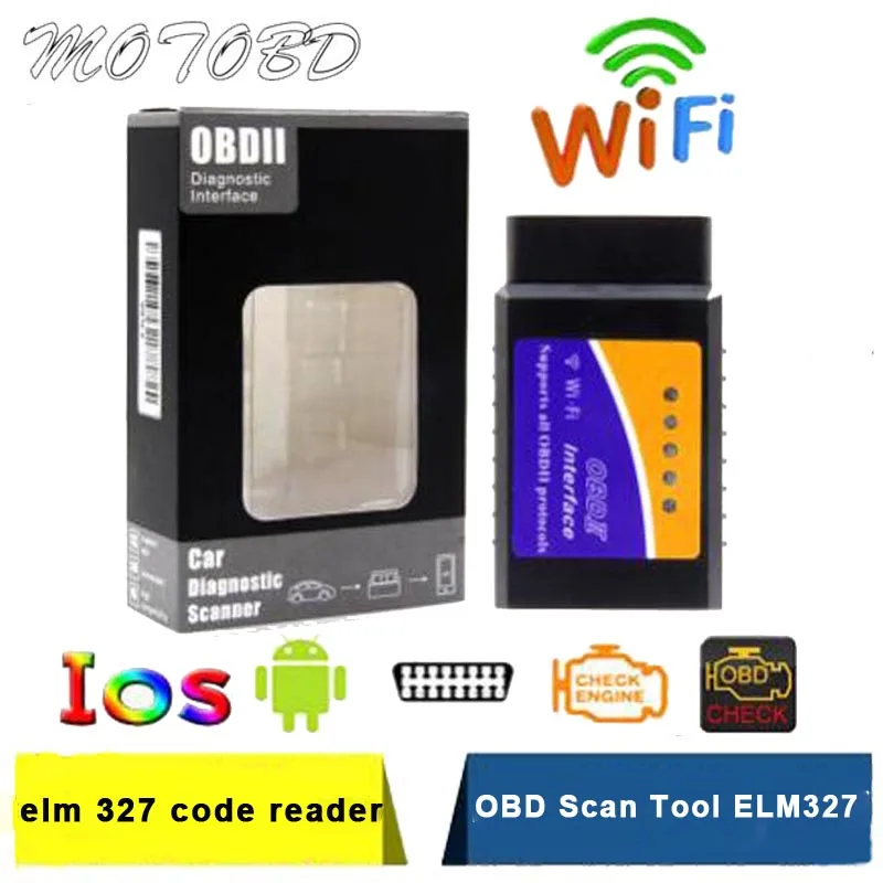 Новый посылка ELM327 OBD2 Bluetooth/WI FI V1.5 автомобильный диагностический инструмент ELM 327 OBD