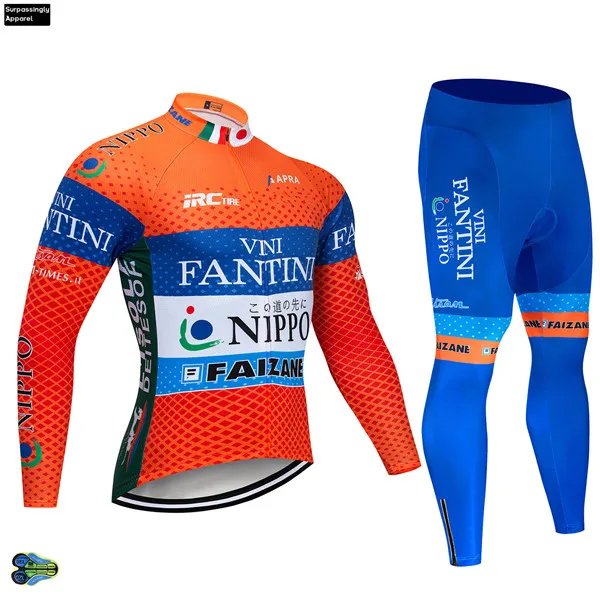 Picture Color Pro Команда UCI VINI Велоспорт Джерси 12D велосипед брюки с длинным рукавом Ropa Ciclismo для мужчин ветрозащитный велосипедный майон Culotte одежда - Цвет: Picture Color