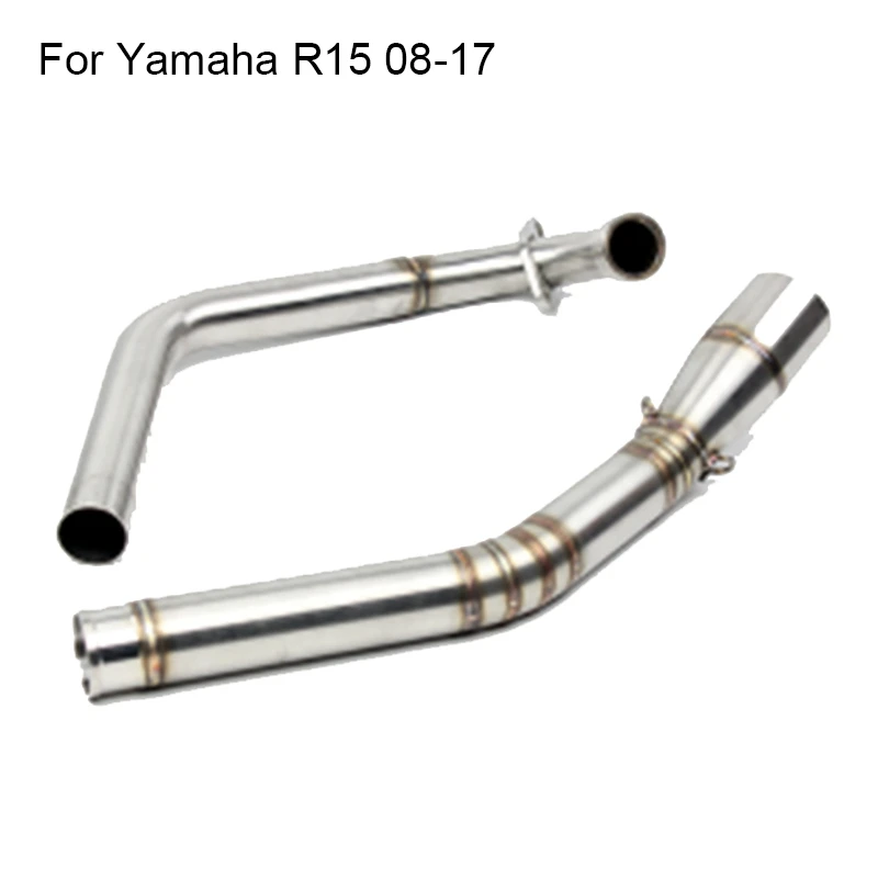 Для Yamaha YZF r15 mt-15 2008- мотоцикл роллер выхлопная средней трубы глушитель Full Системы изменение stainess Сталь MT15