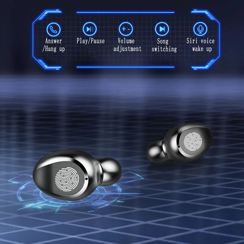 Портативные наушники вкладыши беспроводные мини Bluetooth 5 0 стерео сенсорные