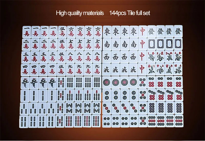 Мини китайского Маджонга плитки 144 шт./компл. 22*15 мм или 24*16 мм Портативный путешествия маджонг с кожа коровы Настольный коврик и сумка для переноски
