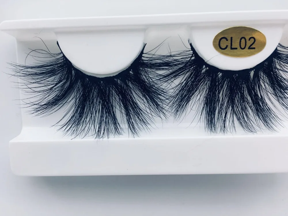 

100% Mink Eyelashes False Eyelashes Crisscross Natural Fake lashes Length 25mm Makeup 3D Mink Lashes Extension Eyelash Beauty