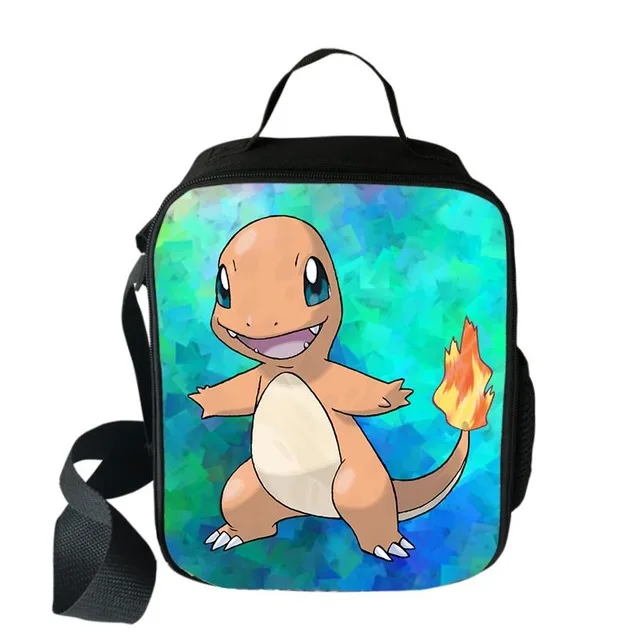 Pokemon Haunter Eevee сумка-холодильник с героями мультфильмов для девочек, портативные термо-пищевые сумки для пикника для школьников, для мальчиков, сумка для обедов Tote - Цвет: photo color