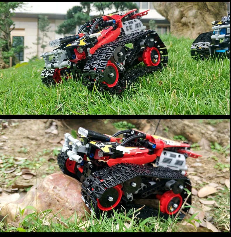 

13032 13036 RC Car Racing APP Remote Control Crawler Car Building Blocks RC Toys Gift Bricks