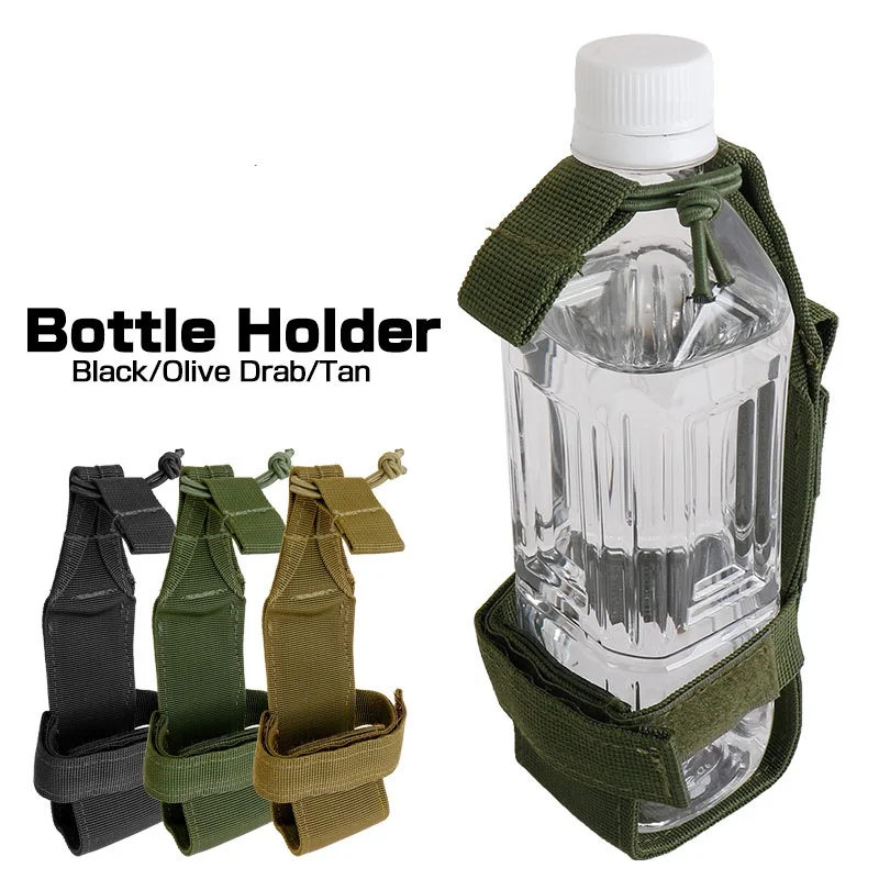 CQC Tactical Molle Water Bottle Kettle Holder Belt Carrier Hunting Hiking Camping Outdoors