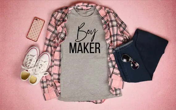 

Boy maker t shirt boy mom tees mom of boys tops mom life momlife tshirt summer style women funny graphic t-shirt