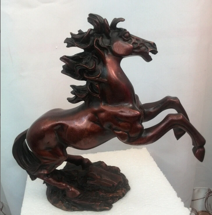 

0116P [old craft ] Fast shipping long 25cm rare beautiful Classic collections bronze horse statue (A0314)