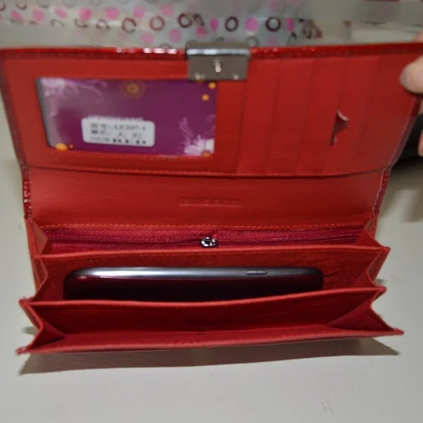 Новый стиль 100% натуральная кожа длинный секционный женский кошелек из