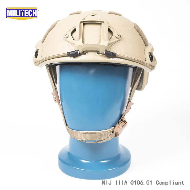 Сертификация ISO MILITECH 1 25 кг Lite DE супер высокой арамидный баллистический шлем