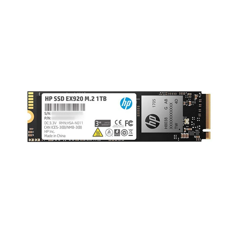 HP ssd m2 2280 256g EX920 M.2 PCIe 31X4 Nvme 3D TLC NAND Interne Solid State Drive max Geeignet für