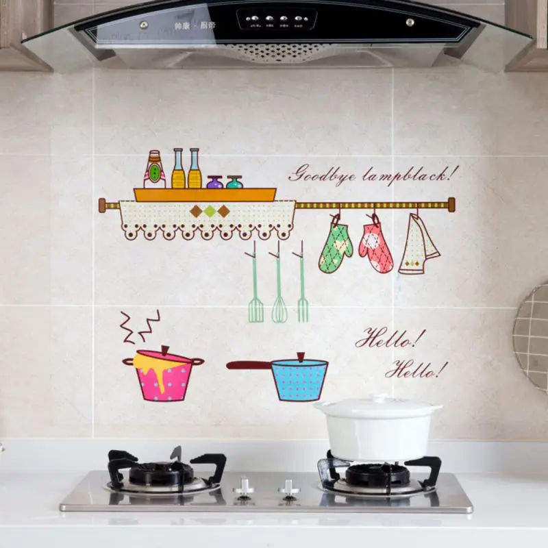 Diy Home Western Food Wall Stickers Living Room Decals Decor