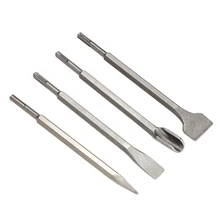 4PCS SDS Plus Chisel Set Flat Groove Bit Hammer Drill